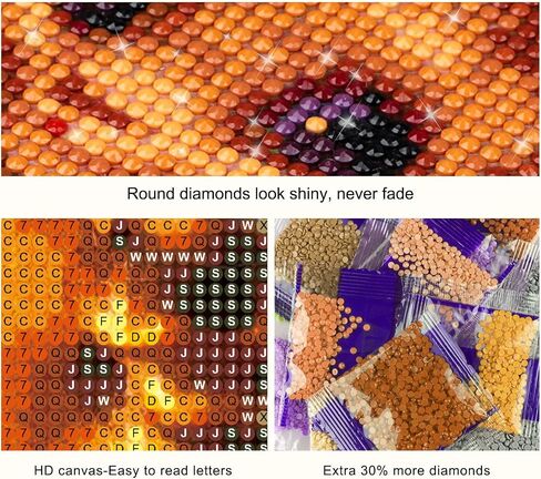 Lxmsja Purple Butterfly Diamond Art Painting Kits, 5D Natural Landscape Paint by Number for Adults Beginners, DIY Full Drill Round Diamond Art Kits for Home Wall Decor, 11.8 X 15.7 Inch in Saudi Arabia