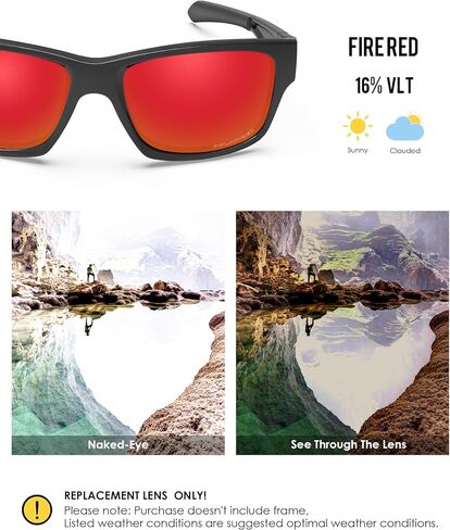 عدسات BLAZERBUCK مستقطبة بديلة لنظارة Oakley Jupiter Squared OO9135 الشمسية in Kuwait