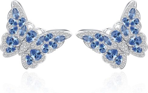G&GEMSJEW Butterfly Pendant Necklace Shining CZ Butterfly Necklace Various Optional in Saudi Arabia