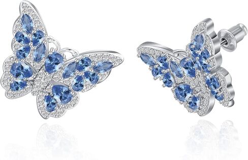 G&GEMSJEW Butterfly Pendant Necklace Shining CZ Butterfly Necklace Various Optional in Saudi Arabia