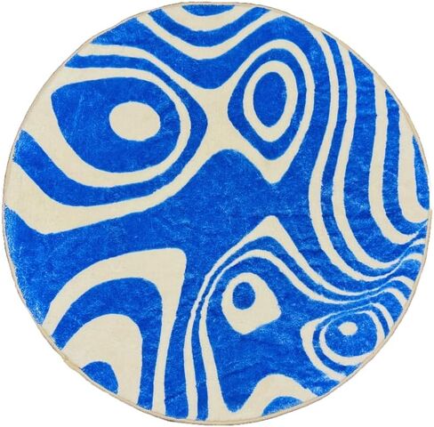24x24 - Bathroom Rugs Non Slip Washable - Runner Rug - Absorbent Bath Mat - Shower Rug - Tub Mat - Bathroom Mat Quick Dry - Toilet Rug - Floor Mat - Blue Bath Rug - Waves in Saudi Arabia