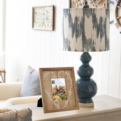 Li'Shay Rustic Wooden 4x6 Picture Frame with Heart in Saudi Arabia
