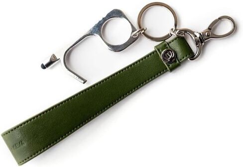 Cactus Vegan Leather Keychain with Belt Loop, Universal Key Chain for Cars, Homes, Multipurpose by KEVA in Saudi Arabia