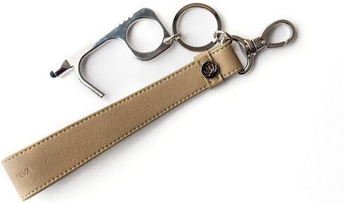 Cactus Vegan Leather Keychain with Belt Loop, Universal Key Chain for Cars, Homes, Multipurpose by KEVA in Saudi Arabia