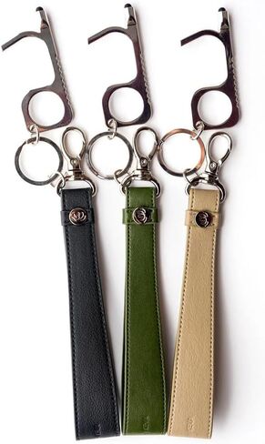 Cactus Vegan Leather Keychain with Belt Loop, Universal Key Chain for Cars, Homes, Multipurpose by KEVA in Saudi Arabia