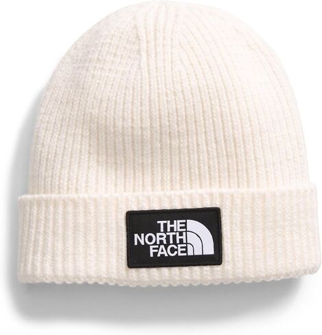 THE NORTH FACE Kids' Box Logo Cuff Winter Beanie Hat, Radiant Poppy, One Size in Saudi Arabia