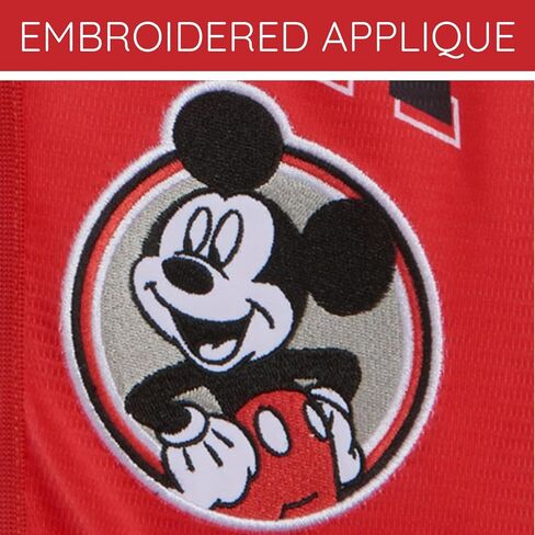 Disney Mickey Mouse Mesh Baseball Jersey Button Down Shirt Toddler to Big Kid Sizes (2T - 14-16) in Kuwait