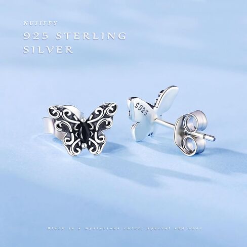 Earrings for Women, 925 Sterling Silver Heart Bow Knot Octet Star Butterfly Heart Clover Stud Earring Ears Sensitive Hypoallergenic, Fashion Birthday Gifts Cute 18K Gold Plated Bling Jewelry in Saudi Arabia