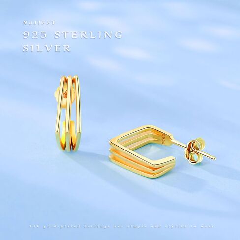 Earrings for Women, 925 Sterling Silver Heart Bow Knot Octet Star Butterfly Heart Clover Stud Earring Ears Sensitive Hypoallergenic, Fashion Birthday Gifts Cute 18K Gold Plated Bling Jewelry in Kuwait