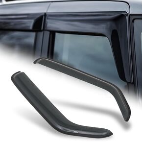 M-AUTO Outside Mount Window Visors Compatible with 1998 Dodge B1500/B2500/B3500, 99-03 Dodge Ram 1500/2500/3500 Van, Tape-On, 2 PCs