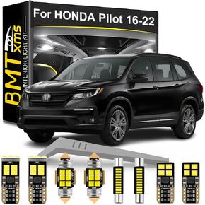 LED Interior Light Kit Replacement for HONDA Pilot 2016 2017 2018 2019 2020 2021 2022, Super Bright 6000K White