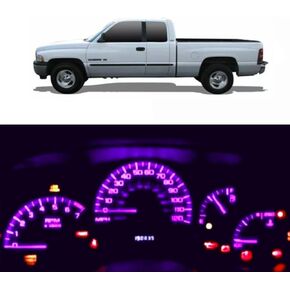 WLJH White Instrument Cluster Led Lights Panel Gauge Dash Speedometer Tachometer Bulb Full Light Kit for for Dodge Ram 1500 2500 3500 1994-2001, Pack of 20