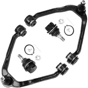 4pc Front Upper Control Arm, Front Lower Ball Joint Comaptible with 99-06 Silverado Sierra 1500 Escalade
