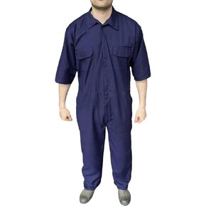 Mens Short Sleeve Workwear Coveralls Boilersuit Overalls (XX Large), Navy, XXL