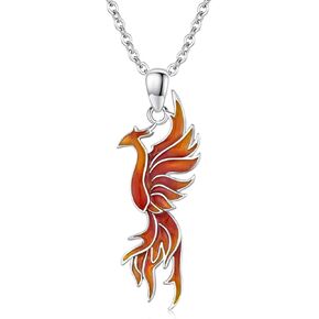 Phoenix Necklace 925 Sterling Silver Phoenix Pendant Phoenix Jewelry Gifts Birthday Christmas Valentine's Day for Women Mom