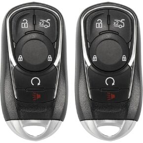 X AUTOHAUX 2pcs 433MHz HYQ4EA Replacement Keyless Entry Remote Car Key Fob for Buick LaCrosse 2017 2018 2019 5 Buttons 13508414