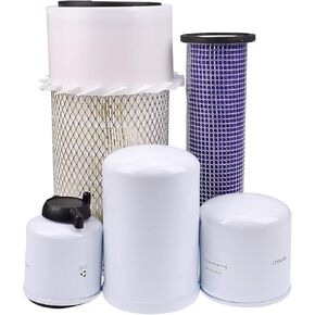 JEENDA Filter Kit 6598362 6598492 6675517 6667352 6661248 for Bobcat 751 751G 753 763 773 7753 753G 763G 773G S130 S150 S160 S175 S185 S205 T140 T180 T190 Air Filter Oil Filter