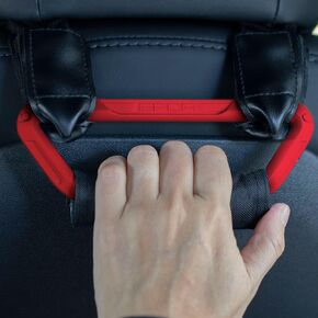 GPCA BackGrip Pro Headrest Grab Handles for Tesla Model Y & for Tesla Model 3 - Must-Have Model Y Interior Accessories/Model S Interior Accessories for Backseat Comfort & Stability (2PC-Black)