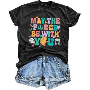 Magical Shirt Women May Shirts Be with You Tshirt Planet Shirts Science Fiction Lover Tee Top