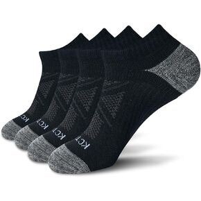 Anti-odor Low Cut Ankle Socks For Men & Women (4 Pairs) Cushioned Arch Support Socks in Saudi Arabia