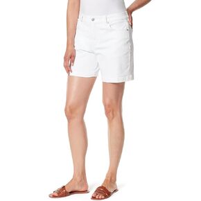 GLORIA VANDERBILT Women's Amanda Basic Jean Short, Vintage White, 10 Petite