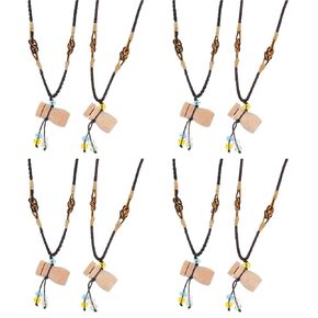 GLEAVI 8 Pcs Essential Oil Bottle Jewelry Minimalist Necklace Diffuser Choker Mothers Day Mother Day Essential Oil Neck Chain Perfume Necklace Unique Medicine Bottle Glass