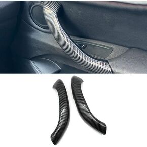 2PCS Black Interior Door Handle Outer Cover, Driver&Passenger Side Door Pull Handle Panel Trim Replacement for BMW X1 X2 F48 F49 F39 2016 2017 2018 2019 2020