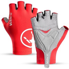 Cycling Gloves Breathable Mountain Bike Gloves Half Finger Gel Padded Dirt Bike Gloves Men and Women Shock-Absorbing Biking Gloves