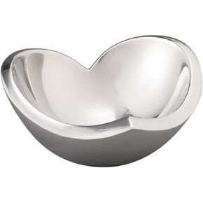 Nambe Alloy Classic Love Bowl, Heart Shaped Modern Design, For Wedding, Anniversary, Valentine’s Day, Oven Safe, Ring Dish, Decorative Trinket Tray, Designed by Sean O'Hara (4.5")