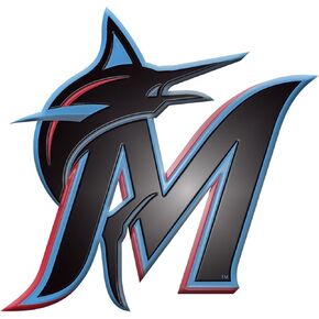 FANMATS 60405 - MLB - شعار ميامي مارلينز الملون المنقوش | شعار M Marlin Cap
