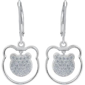 TISHAVI 925 Sterling Silver White Gold Plated Moissanite Earrings For Women, 0.45-0.55 Cts Moissanite Dangle Earrings Anniversary Birthday Engagement Jewelry Gift For Mom Wife Sister