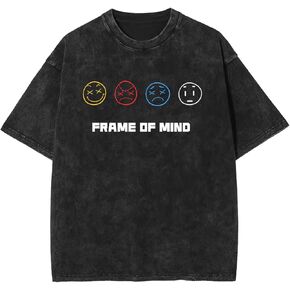 Men's Oversized T Shirts Cotton Heavyweight Graffiti Hip Hop Style Streetwear Tee Shirt Unisex Printed Tshirts