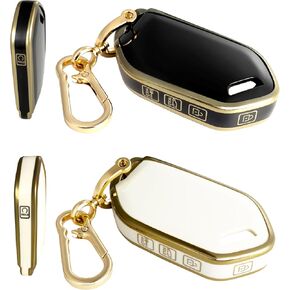 Key Fob Cover for Kia 2024 2023 Telluride - TPU Key Fob Case for Kia 2024 Telluride Sorento 5-Button Smart Key (Pack of 2)