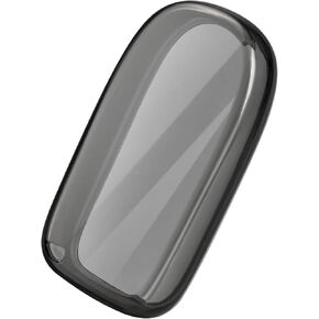 OFFCURVE Transparent Key Fob Cover for Dodge Key Fob Case for Dodge Charger Challenger Dart Journey Durango Grand Caravan RAM Chrysler 200 300 Smart Key Car Accessories Key Protector, Black