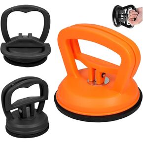 Car Dent Puller, 3 Pack Dent Remover Tool Suction Cup Dent Puller Kit for Car Dent Repair, Glass, Tiles, Mirrors, Orange and Yellow