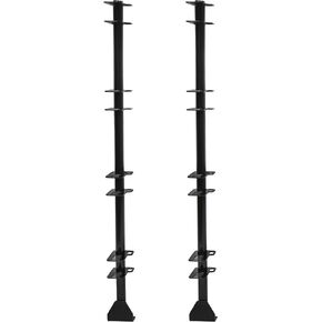 ECOTRIC 3 Place Weed Eater Rack Carrier Mount On Landscape Truck Trailer Enclosed Trimmer Rack Holder w/Lock Pair