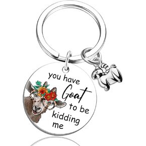 Screaming Goat Gifts for Women Goat Keychain Birthday Gifts for Women Kids Goat Gifts for Goat Lovers Sheep Keychain Funny Gift for Best Friend Valentines Day Gift