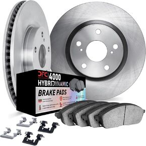 Dynamic Friction Company Rear Brakes Pads and Rotors Kit| Rear Brakes Rotors| HybriDynamic Rear Rotors and Brake Pads Kit| Brake Kit|Hardware| Fit 2016-2020 BMW 750i, 740i, 740i xDrive, 750Li xDrive