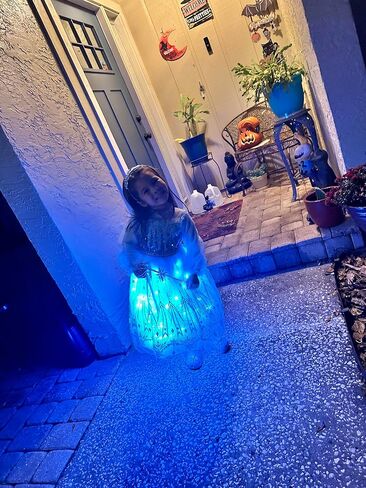 Girls LED Light Up Princess Dress Kids LED Halloween Costume Play Dress in Kuwait