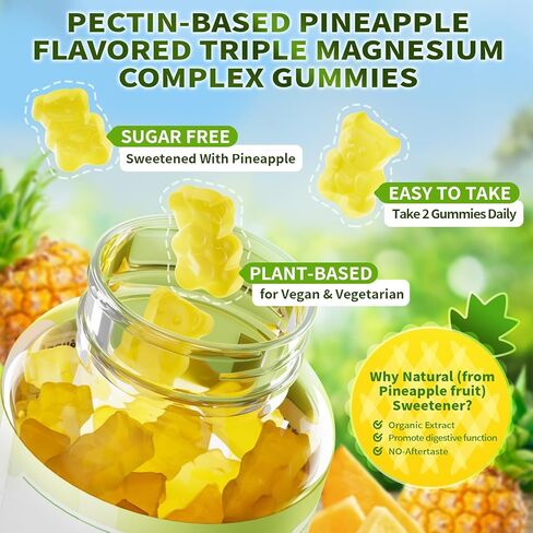 علكة جليسينات المغنيسيوم 500 مجم | في شكل مركب ثلاثي من جليسينات المغنيسيوم والتورات والسيترات - مكمل المغنيسيوم مع الكالسيوم والزنك وD3 وK2 للمناعة والراحة - 60 قطعة in Kuwait