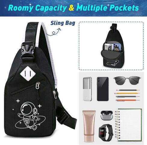 حقيبة ظهر بيفالسا للأولاد، حقائب مدرسية جالاكسي للأطفال، حقيبة كتب للأولاد والبنات والأطفال والمراهقين، حقائب ظهر لطلاب المدارس الثانوية المتوسطة الابتدائية، مجموعة حقيبة كتب وحقيبة حبال مع منفذ شحن USB in Kuwait