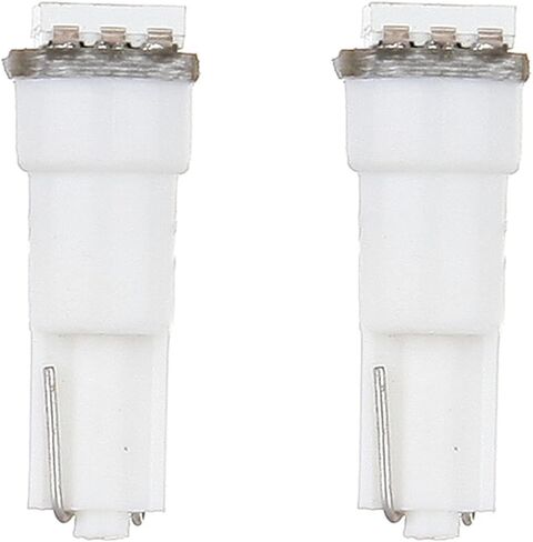 cciyu 6x Car T5 5050 1SMD Wedge Xenon White LED Light Bulbs Instrument Panel Cluster Plug Lamp Dash Light Bulb w/T5 Twist Sockets(white) in Kuwait