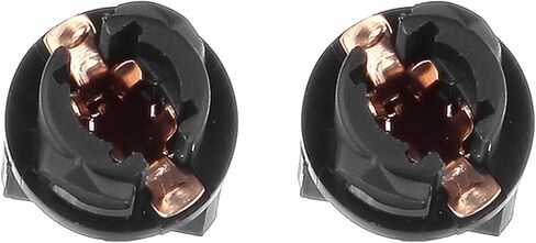 cciyu 6x Car T5 5050 1SMD Wedge Xenon White LED Light Bulbs Instrument Panel Cluster Plug Lamp Dash Light Bulb w/T5 Twist Sockets(white) in Kuwait