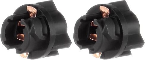 cciyu 6x Car T5 5050 1SMD Wedge Xenon White LED Light Bulbs Instrument Panel Cluster Plug Lamp Dash Light Bulb w/T5 Twist Sockets(white) in Kuwait