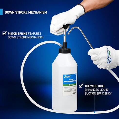 1.05 Quart / 1 Liter Multi-Purpose Oil Pump, Hand Fluid Transfer Pump for Engine, Transmission and Gear Oils, Precision Fluid Dispensing in Tight Spaces in Saudi Arabia