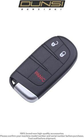 DUNSIHUI M3N-40821302 مفتاح السيارة فوب بدون مفتاح 68143502AA التحكم عن بعد 433MHZ 3 أزرار استبدال المركبات لـ 2014-2019 Grand Cherokee Key Fob 68143502 in Kuwait
