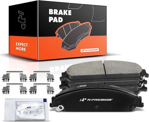 A-Premium Front Ceramic Disc Brake Pads Set Compatible with Select Chrysler and Dodge Models - 200/Avenger 2013-2014, 300 2005-2020, Caliber 2008-2009, Challenger 2009-2020, Charger 2006-2020, Magnum in Kuwait