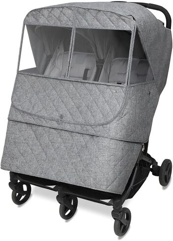 Manito Castle Alpha Twin Stroller Weather Shield (Navy) in Kuwait
