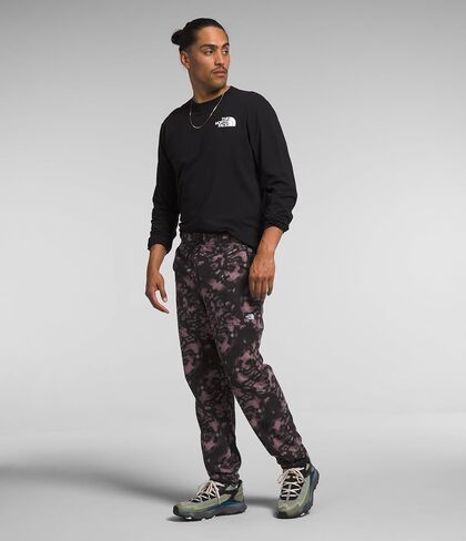 THE NORTH FACE Men's Alpine Polartec 100 Pant, Fawn Grey Snake Charmer Print, Large Regular in Saudi Arabia
