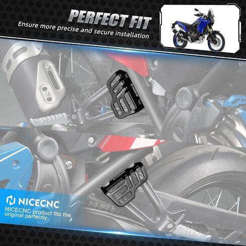 حقيبة الأمتعة دعامة تثبيت خلفية للأمتعة متوافقة مع Yamaha Tenere 700 /XTZ700 2019-2024، Tenere 700 Rally Edition 2020-2024، ألومنيوم، آلة CNC، أسود in Kuwait